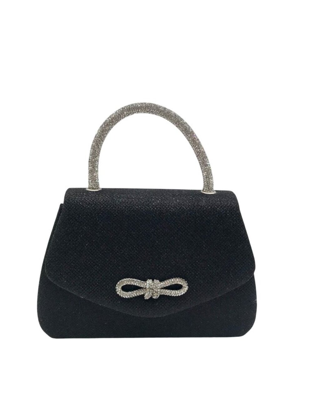 Club Rochelier Black Glitter Evening Clutch